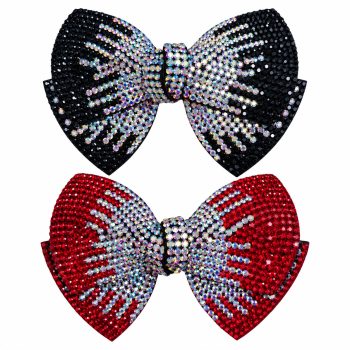 Hair Bow with Diamante Detail